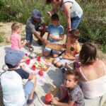 juli 2017 kruidenkaas maken van zelf geplukte kruiden, mbv Ilse Zwartjes